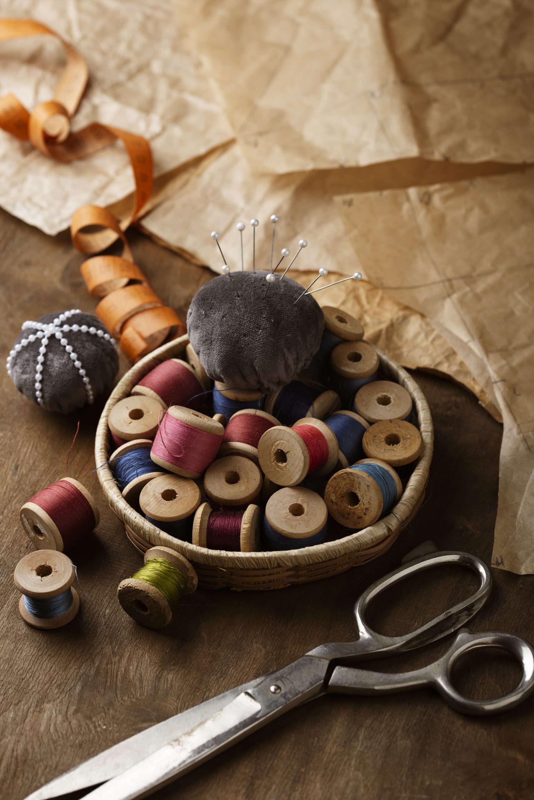 tailoring items arrangement still life
